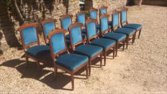 Set of 12 comfortable antique dining chairs.jpg